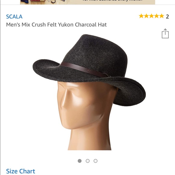 scala hat size chart